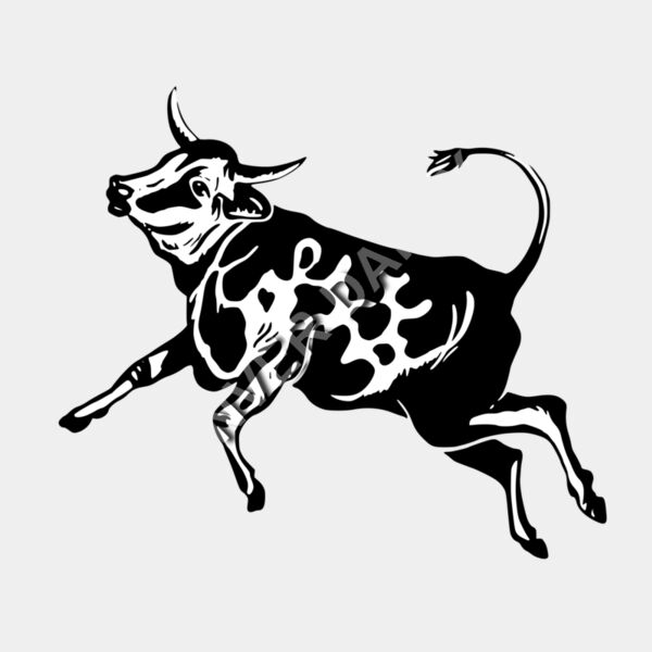 MaGiCS Cow - Black & White Thumbnail
